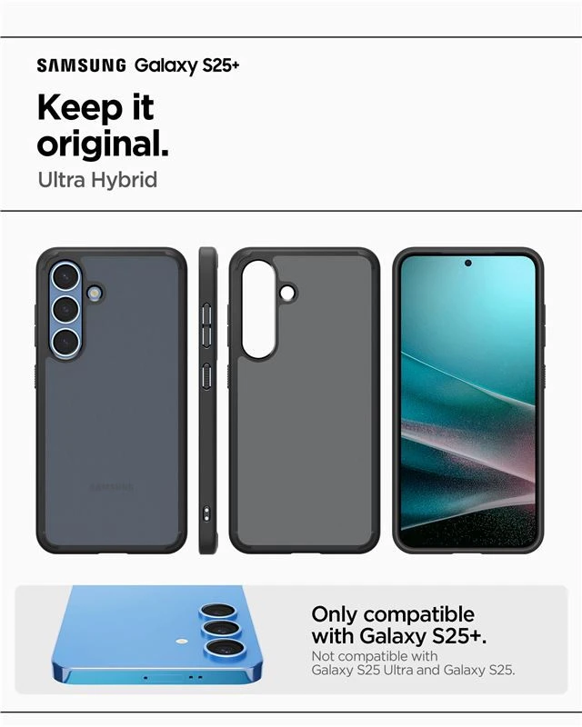Spigen dėklas ULTRA HYBRID skirtas Samsung Galaxy S25 Plus frost balck