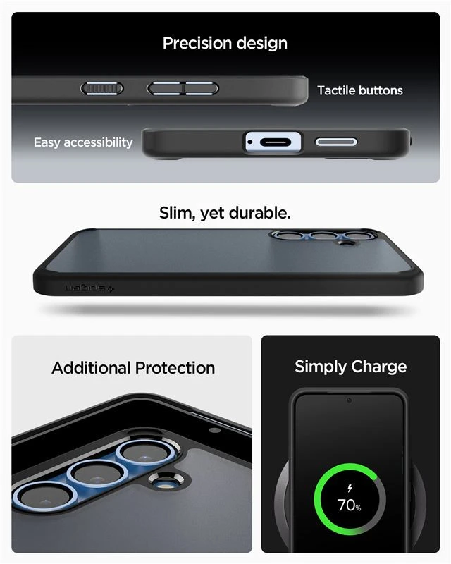 Spigen dėklas ULTRA HYBRID skirtas Samsung Galaxy S25 Plus frost balck