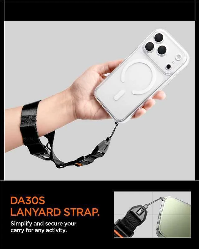 Spigen Universal Wrist Lanyard Strap (Strap 1P) DA30S, juodas