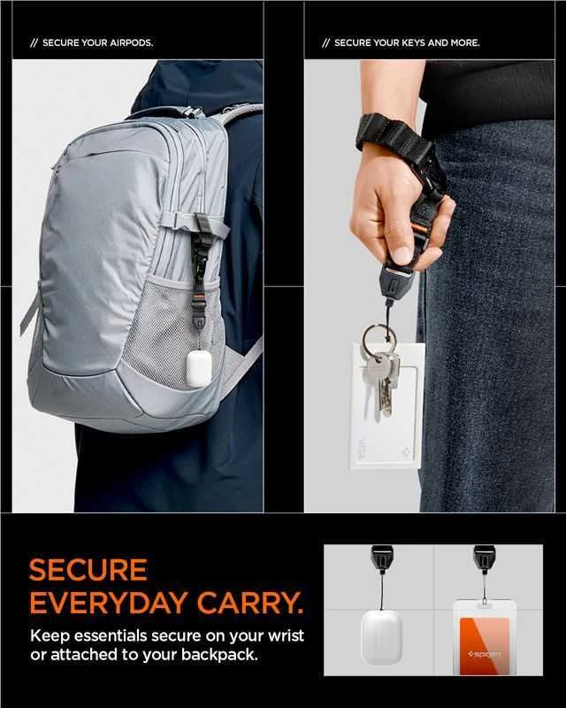 Spigen Universal Wrist Lanyard Strap (Strap 1P) DA30S, juodas