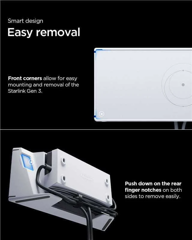 Spigen Wall Mount STL310, baltas - Starlink (3rd Gen)