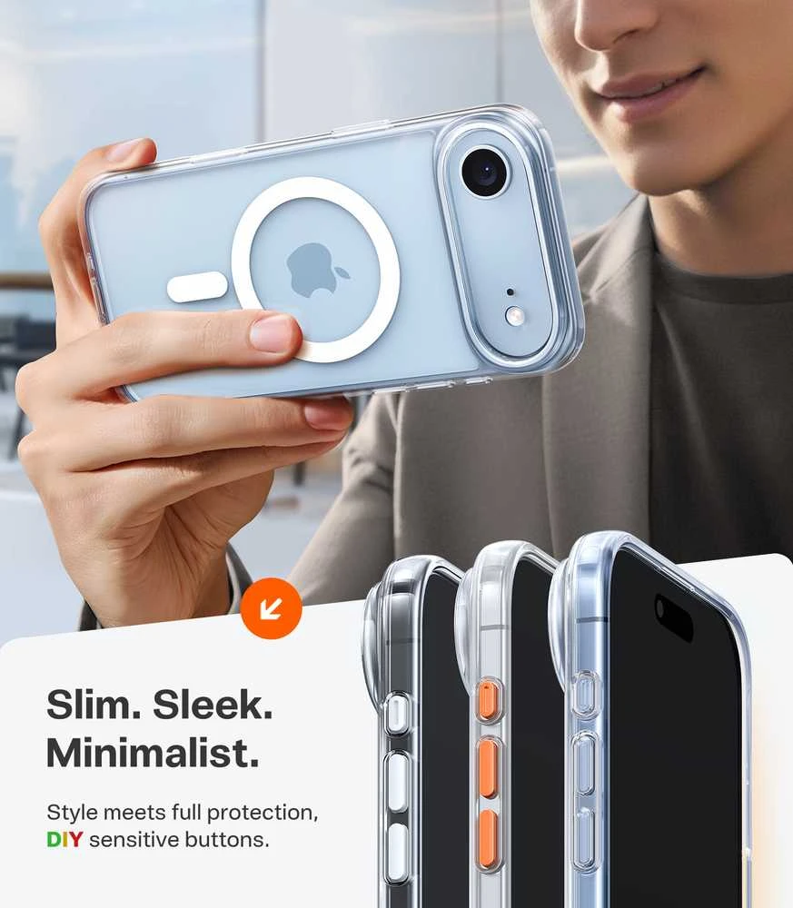 Dėklas Torras Guardian Magnetic, skaidrus – iPhone 17 Air