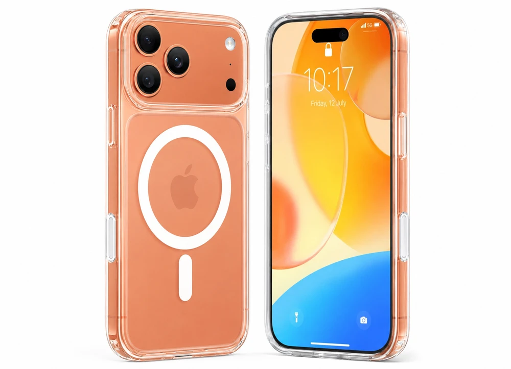 Dėklas Dėklai ir dangteliai Torras „Guardian Magnetic“, skaidrūs – „Apple iPhone 17 Pro“
