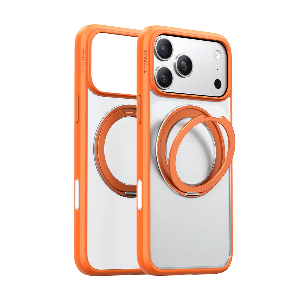 Dėklas Torras Ostand Pro, energinga oranžinė – iPhone 17 Pro