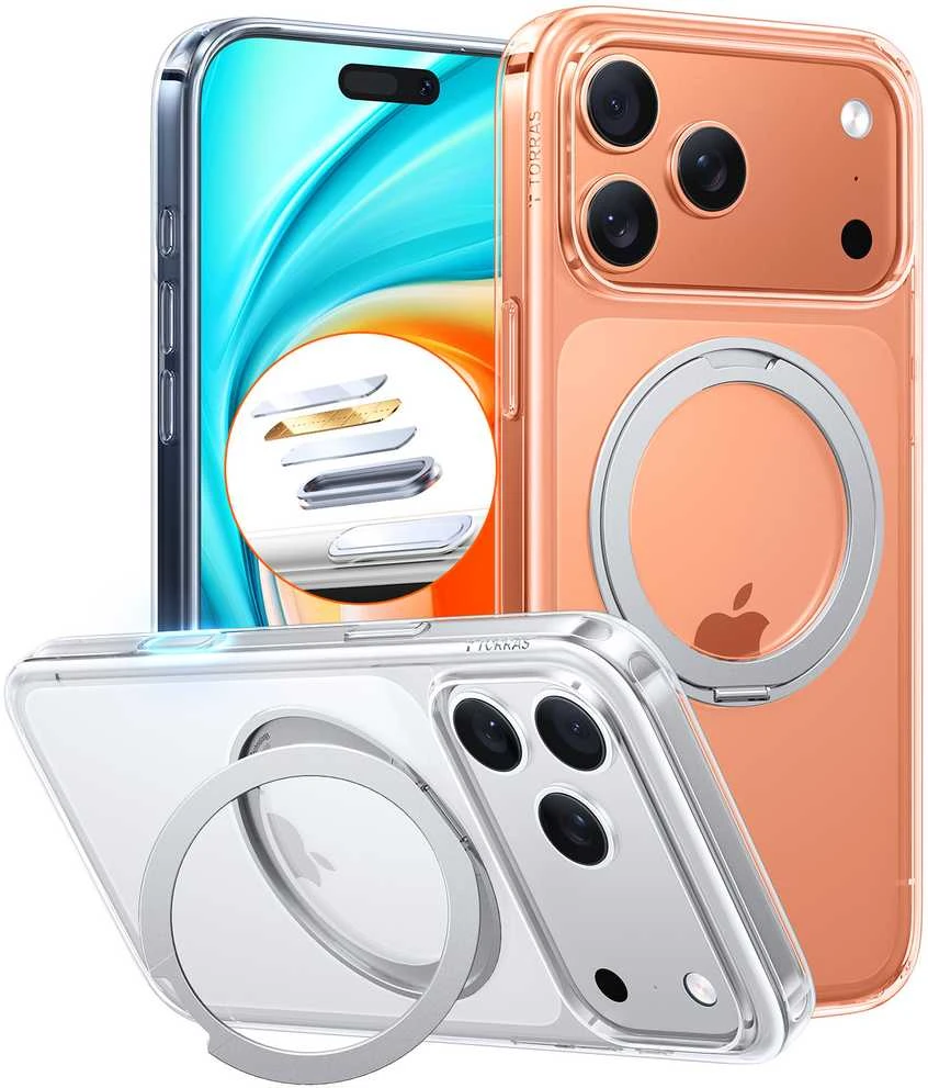 Dėklas Torras Ostand Pro, skaidrus - iPhone 17 Pro