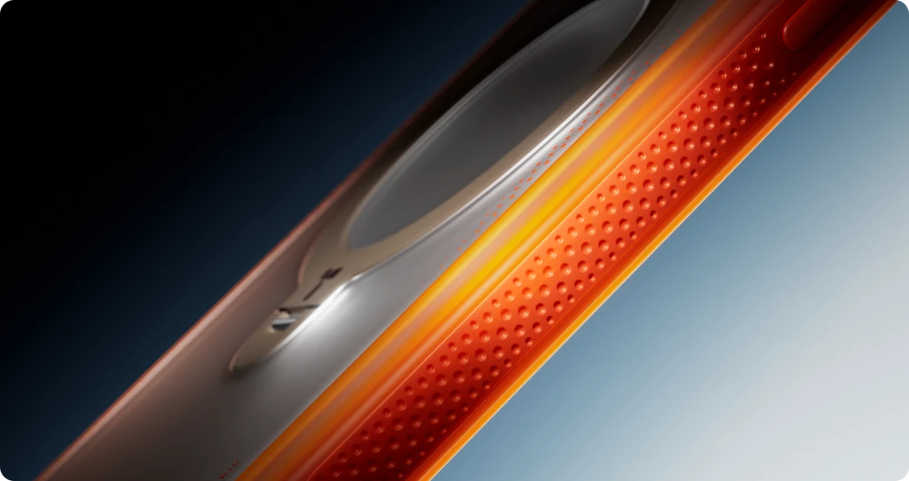 Dėklas Torras Ostand Q3 Air, horizon oranžinis – Apple iPhone 17 Pro Max