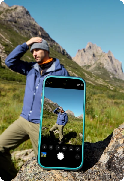 Dėklas Torras Ostand Q3 Air, ledyninis sprintas - iPhone 17 Pro Max