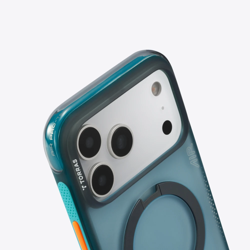 Dėklas Torras Ostand Q3 Air, ledyninis sprintas - iPhone 17 Pro Max