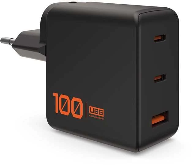 Urban Armor Gear Įkroviklis UAG SRGE 100W 3Port ((2)USB-C, (1)USB-A) Wall Charger WW Juodas