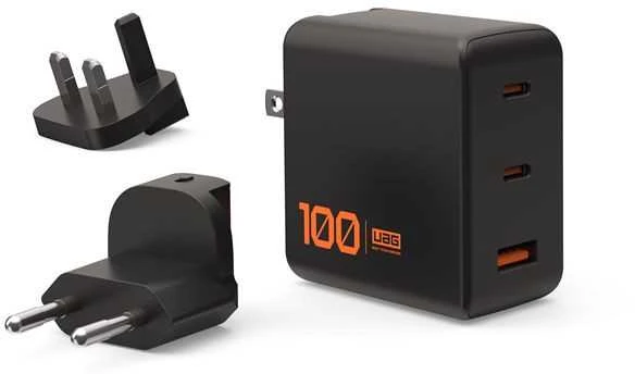 Urban Armor Gear Įkroviklis UAG SRGE 100W 3Port ((2)USB-C, (1)USB-A) Wall Charger WW Juodas