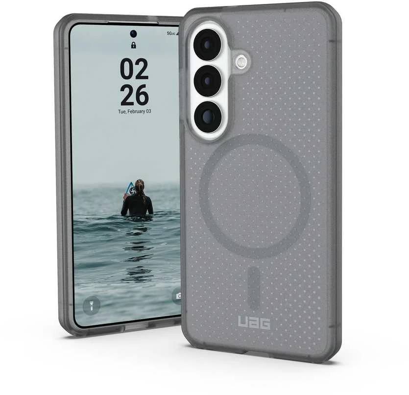 Dėklas Urban Armor Gear UAG taškinis, pelenų spalvos – „Samsung Galaxy S26“