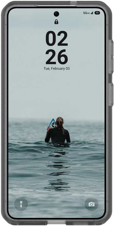 Dėklas Urban Armor Gear UAG taškinis, pelenų spalvos – „Samsung Galaxy S26“
