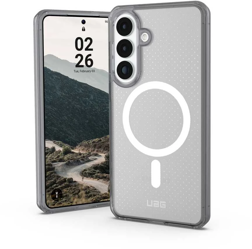 Dėklas Urban Armor Gear UAG Dot, skaidrus ledas/pelenų spalvos - Samsung Galaxy S26+