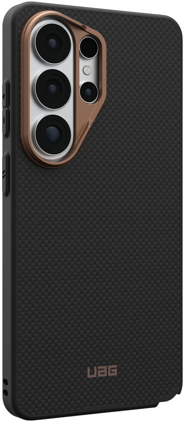 Dėklas Carruzzo Urban Armor Gear UAG Fibr Armr, Juodas/Bronze - Samsung Galaxy S26 Ultra