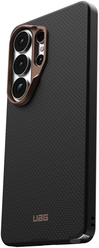 Dėklas Carruzzo Urban Armor Gear UAG Fibr Armr, Juodas/Bronze - Samsung Galaxy S26 Ultra