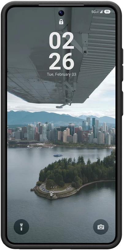 Dėklas Carruzzo Urban Armor Gear UAG Fibr Armr, Juodas/Bronze - Samsung Galaxy S26 Ultra