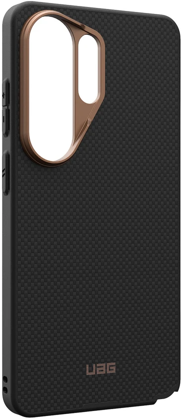 Dėklas Carruzzo Urban Armor Gear UAG Fibr Armr, Juodas/Bronze - Samsung Galaxy S26 Ultra