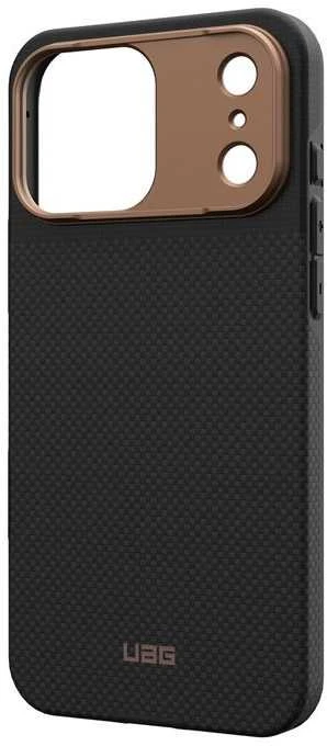Carruzzo Urban Armor Gear UAG Fibr Armr dėklas, kevlaro grafito/bronzos spalvos - iPhone 17 Pro Max