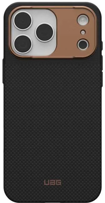 Carruzzo Urban Armor Gear UAG Fibr Armr dėklas, kevlaro grafito/bronzos spalvos - iPhone 17 Pro Max