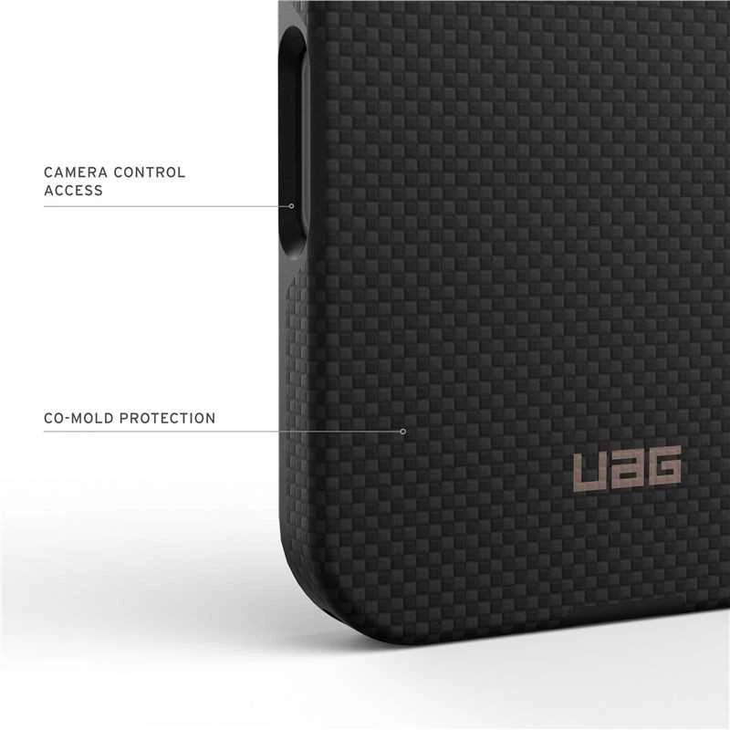 Carruzzo Urban Armor Gear UAG Fibr Armr dėklas, kevlaro grafito/bronzos spalvos - iPhone 17 Pro