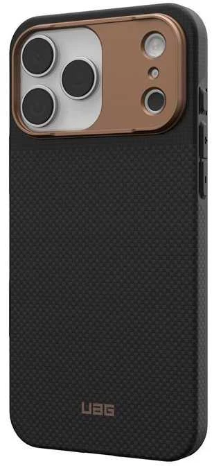 Carruzzo Urban Armor Gear UAG Fibr Armr dėklas, kevlaro grafito/bronzos spalvos - iPhone 17 Pro Max