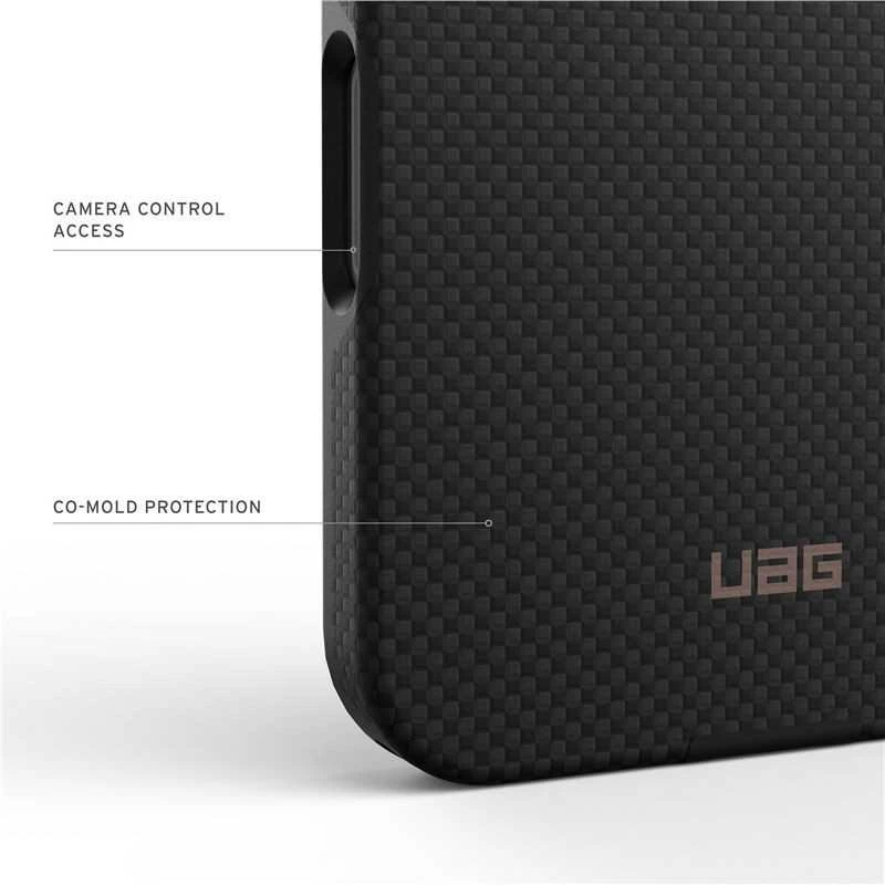 Carruzzo Urban Armor Gear UAG Fibr Armr dėklas, kevlaro grafito/bronzos spalvos - iPhone 17 Pro Max