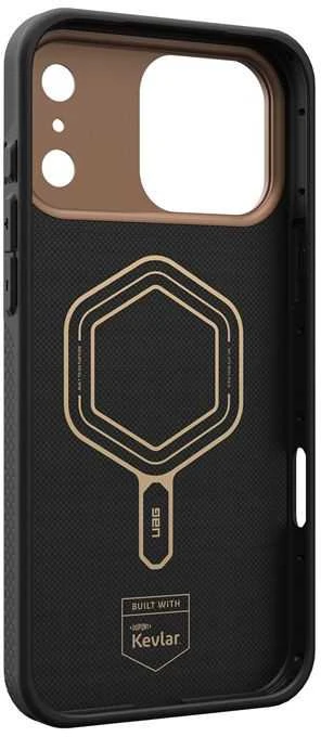 Carruzzo Urban Armor Gear UAG Fibr Armr dėklas, kevlaro grafito/bronzos spalvos - iPhone 17 Pro Max