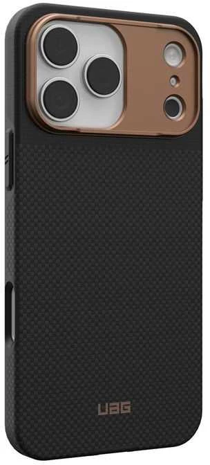 Carruzzo Urban Armor Gear UAG Fibr Armr dėklas, kevlaro grafito/bronzos spalvos - iPhone 17 Pro Max