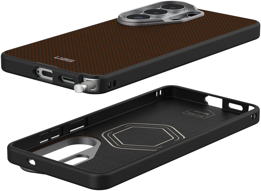 Nezatříděno Urban Armor Gear UAG Fibr Armr dėklas, oranžinis/anglies pluošto - Samsung Galaxy S26 Ultra
