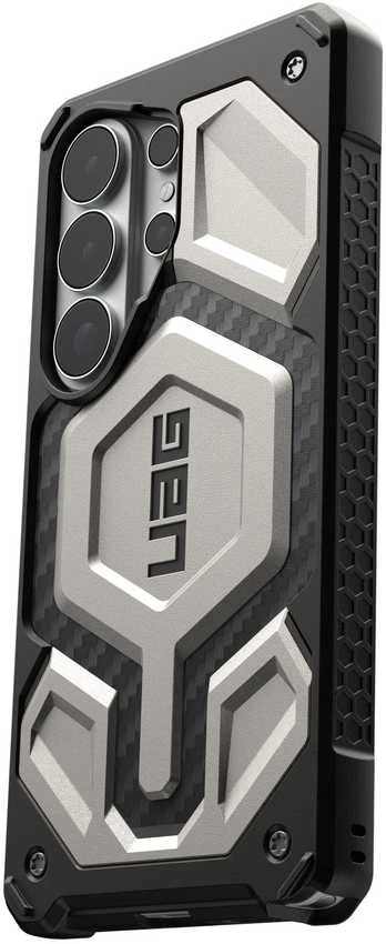 Carruzzo „Urban Armor Gear UAG Monarch Pro“ dėklas, titano spalvos, skirtas „Samsung Galaxy S26 Ultra“