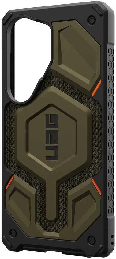 Dėklas Carruzzo Urban Armor Gear UAG Monarch Pro, Kevlar Element Žalias - Samsung Galaxy S26 Ultra