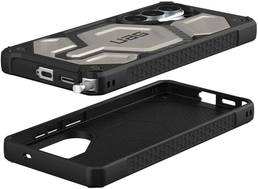 Carruzzo „Urban Armor Gear UAG Monarch Pro“ dėklas, titano spalvos, skirtas „Samsung Galaxy S26 Ultra“