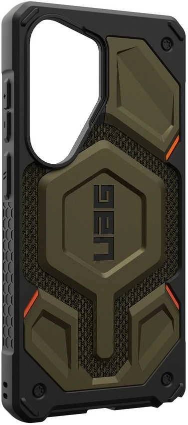 Dėklas Carruzzo Urban Armor Gear UAG Monarch Pro, Kevlar Element Žalias - Samsung Galaxy S26 Ultra