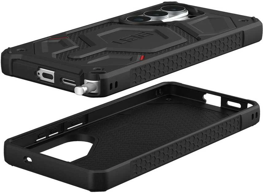 Dėklas Carruzzo Urban Armor Gear UAG Monarch Pro, Kevlar Juodas - Samsung Galaxy S26 Ultra