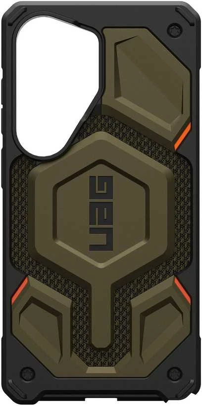 Dėklas Carruzzo Urban Armor Gear UAG Monarch Pro, Kevlar Element Žalias - Samsung Galaxy S26 Ultra