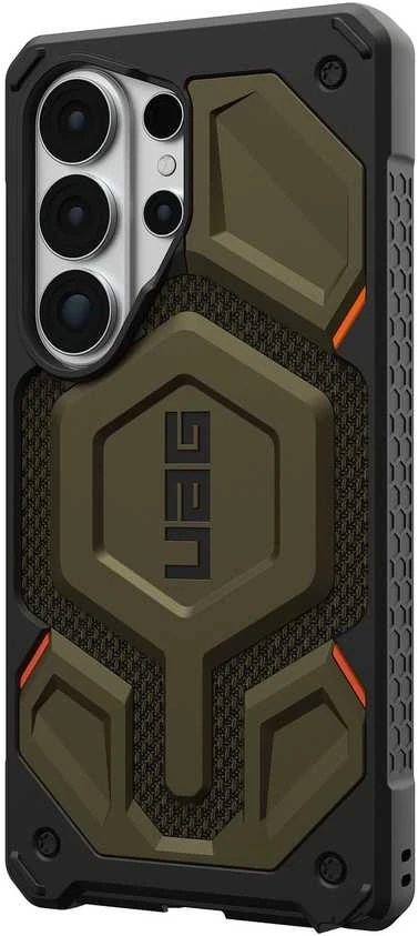 Dėklas Carruzzo Urban Armor Gear UAG Monarch Pro, Kevlar Element Žalias - Samsung Galaxy S26 Ultra