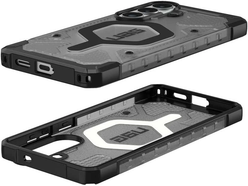 Dėklas Urban Armor Gear UAG Pathfinder skaidrus, pelenų spalvos / juodas - Samsung Galaxy S26+