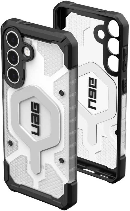 Dėklas Urban Armor Gear UAG Pathfinder Clear, ice/sidabrinis - Samsung Galaxy S25 FE
