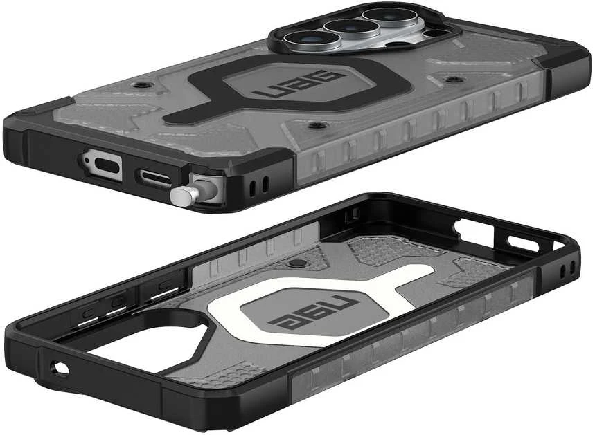 Dėklas Urban Armor Gear UAG Pathfinder skaidrus, pelenų spalvos/juodas - Samsung Galaxy S26 Ultra