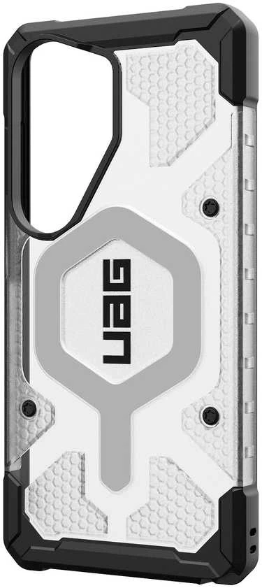 Carruzzo Urban Armor Gear UAG Pathfinder skaidrus, ledo spalvos/Sidabrinis dėklas - Samsung Galaxy S26 Ultra