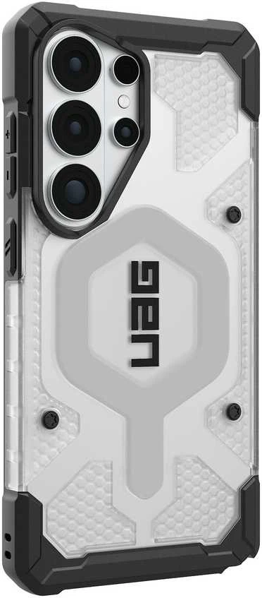 Carruzzo Urban Armor Gear UAG Pathfinder skaidrus, ledo spalvos/Sidabrinis dėklas - Samsung Galaxy S26 Ultra