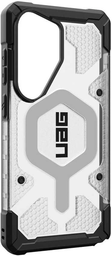 Carruzzo Urban Armor Gear UAG Pathfinder skaidrus, ledo spalvos/Sidabrinis dėklas - Samsung Galaxy S26 Ultra