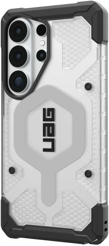 Carruzzo Urban Armor Gear UAG Pathfinder skaidrus, ledo spalvos/Sidabrinis dėklas - Samsung Galaxy S26 Ultra