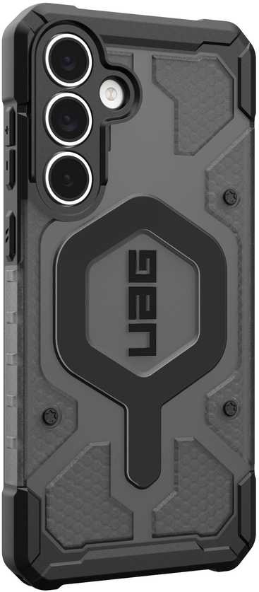 Dėklas Carruzzo Urban Armor Gear UAG Pathfinder skaidrus, pelenų/juodas - Samsung Galaxy S25 FE