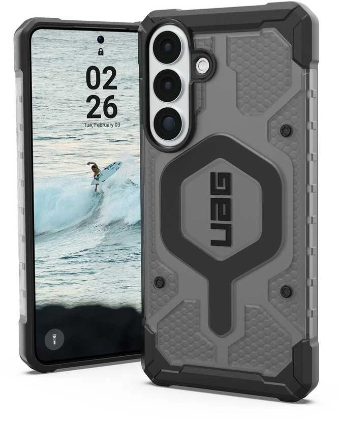 Dėklas Urban Armor Gear UAG Pathfinder skaidrus, pelenų spalvos / juodas - Samsung Galaxy S26+