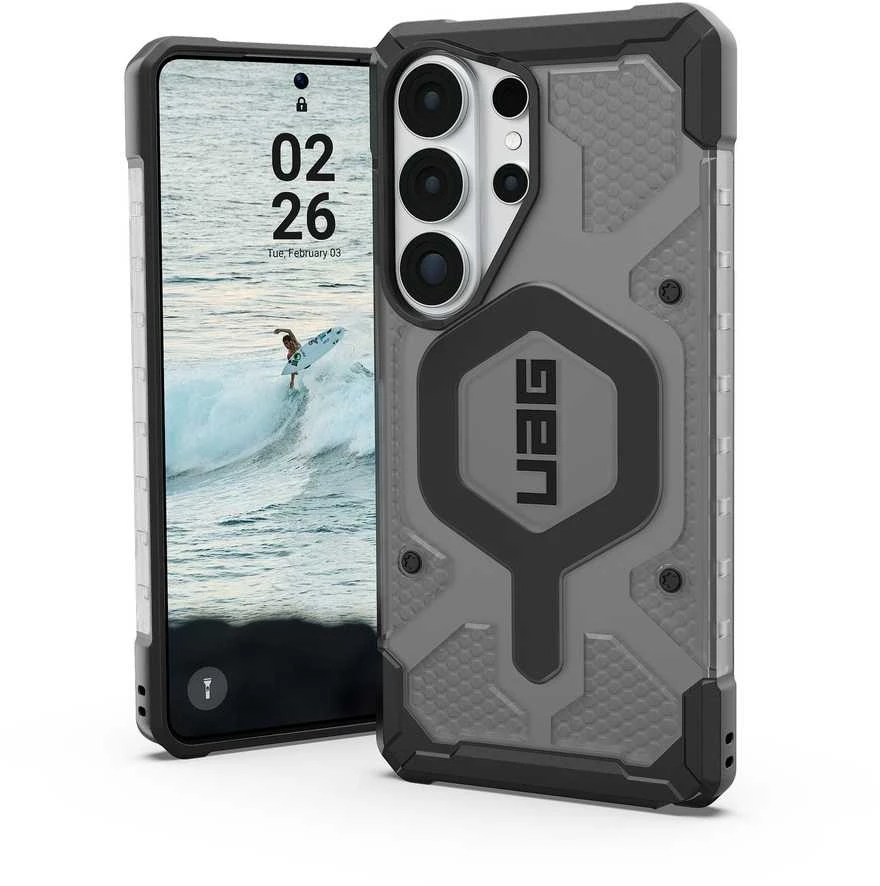 Dėklas Urban Armor Gear UAG Pathfinder skaidrus, pelenų spalvos/juodas - Samsung Galaxy S26 Ultra