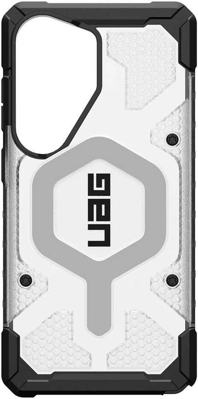 Carruzzo Urban Armor Gear UAG Pathfinder skaidrus, ledo spalvos/Sidabrinis dėklas - Samsung Galaxy S26 Ultra