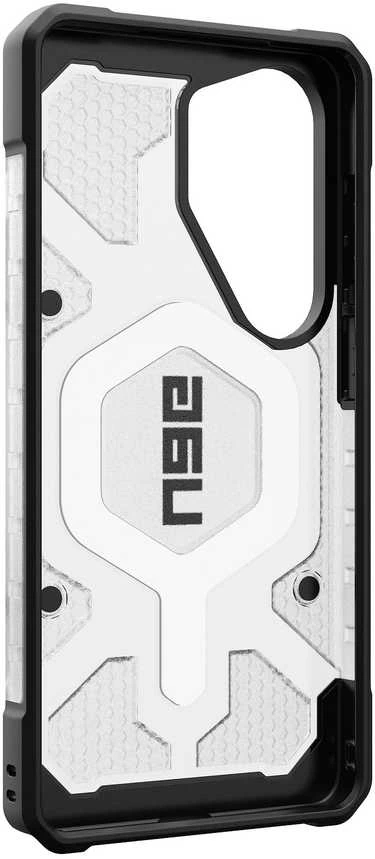 Carruzzo Urban Armor Gear UAG Pathfinder skaidrus, ledo spalvos/Sidabrinis dėklas - Samsung Galaxy S26 Ultra