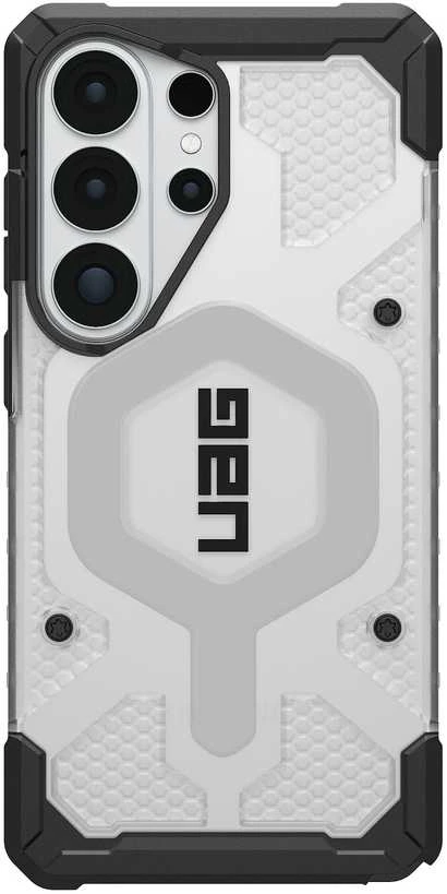 Carruzzo Urban Armor Gear UAG Pathfinder skaidrus, ledo spalvos/Sidabrinis dėklas - Samsung Galaxy S26 Ultra