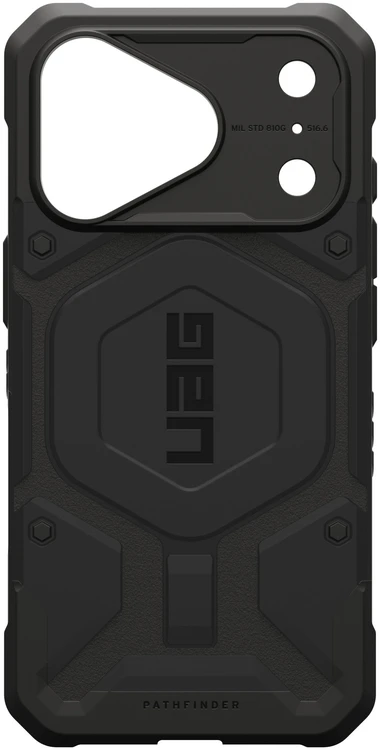 UAG Urban Armor Gear dėklas Pathfinder, suderinamas su MagSafe, skirtas IPHONE 18 Pro/17 Pro, juodas